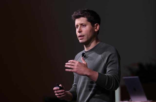 SAN FRANCISCO, CALIFORNIA - NOVEMBER 06: OpenAI CEO Sam Altman speaks during the OpenAI DevDay event on November 06, 2023 in San Francisco, California. Altman delivered the keynote address at the first-ever Open AI DevDay conference.(Photo by Justin Sullivan/Getty Images)