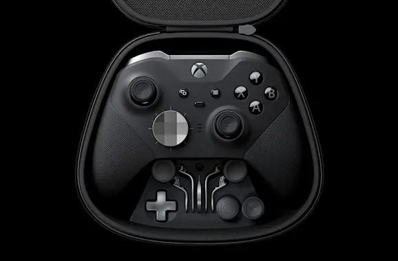 A press image of Microsoft's Xbox Elite Series 2 controller.